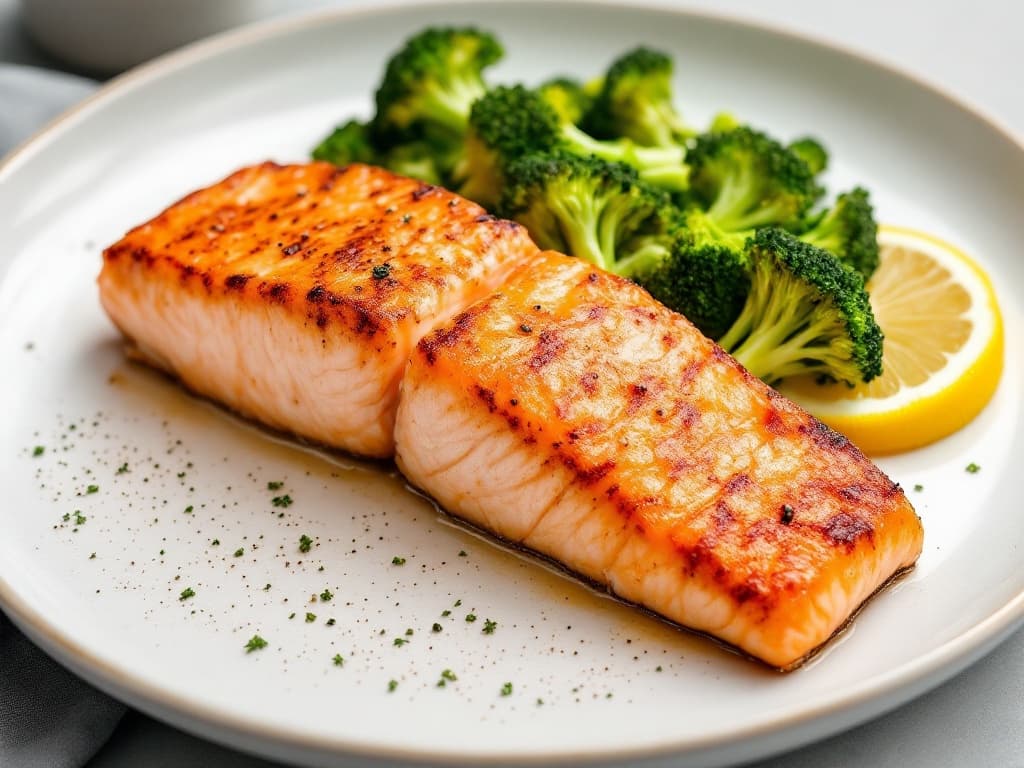 Saumon beurre citron & brocoli - recette keto 520 kcal