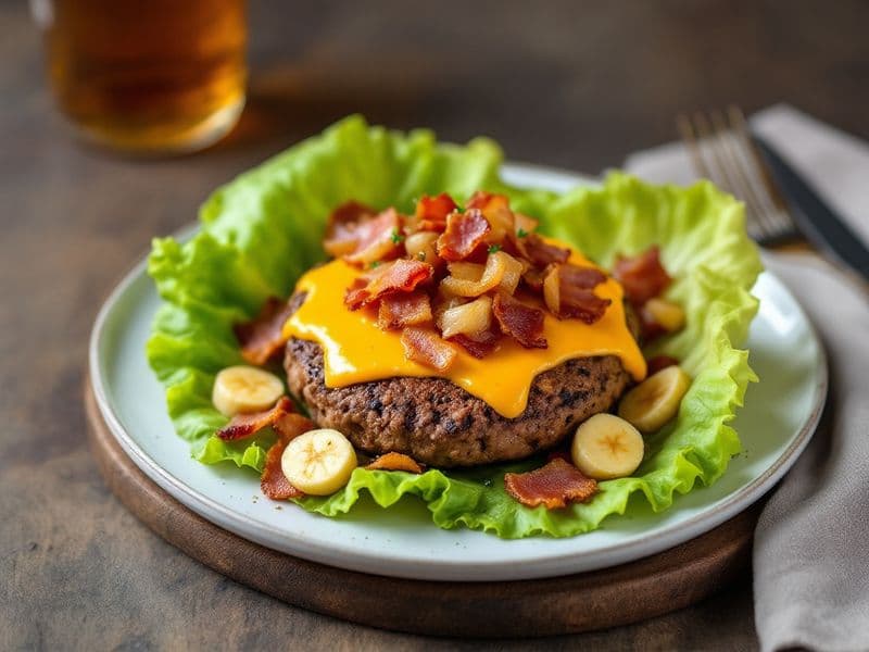 Bacon Cheeseburger Bites - keto recipe 215 kcal