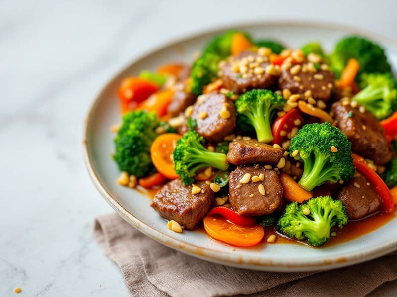 Beef and Broccoli Stir-Fry - keto recipe 350 kcal