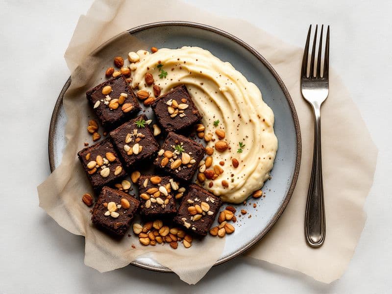 Brownies chocolat et purée d'amande - recette keto 200 kcal