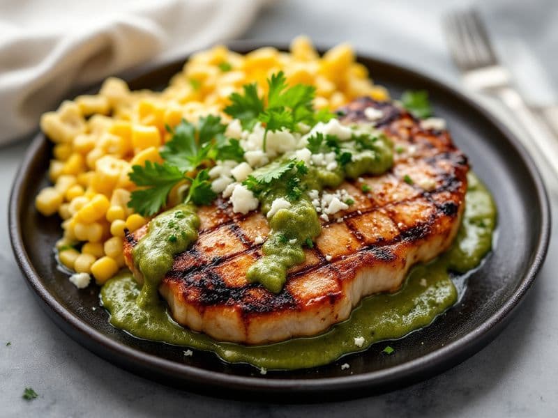 Costillas en salsa verde - receta keto 530 kcal