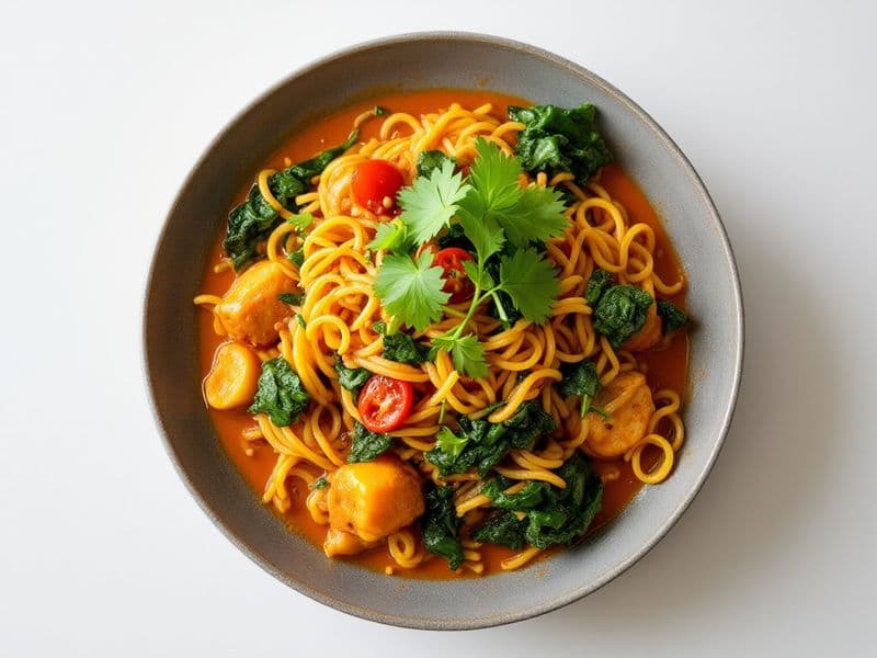 Curry de couve-flor com leite de coco - receita keto 280 kcal
