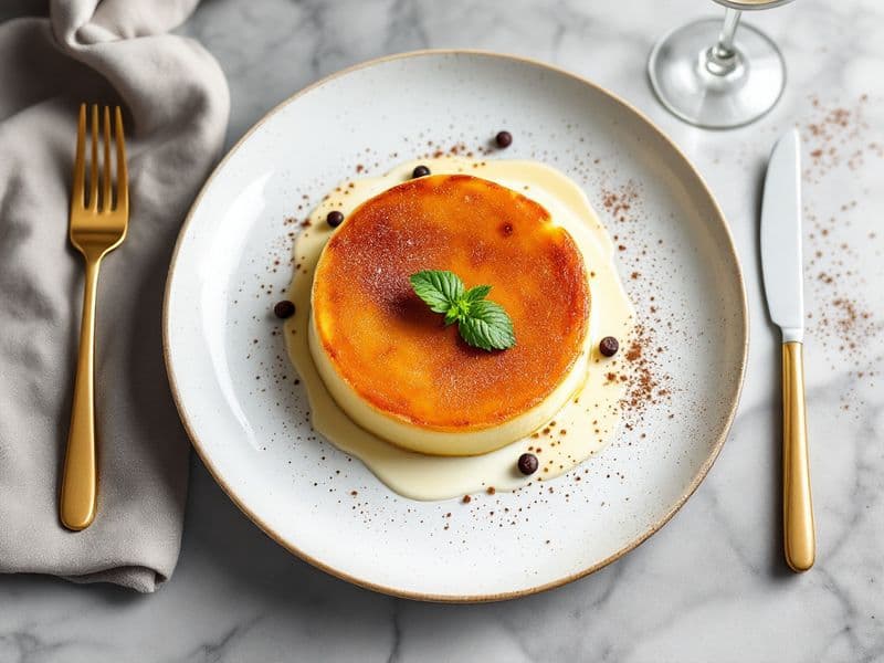 Flan vanille au lait de coco - recette keto 260 kcal