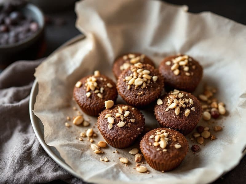 Muffins cacao, cajou et macadamia - recette keto 230 kcal