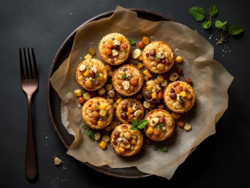 Muffins de Cacau com Castanha de Caju e Macadâmia - receita keto 230 kcal