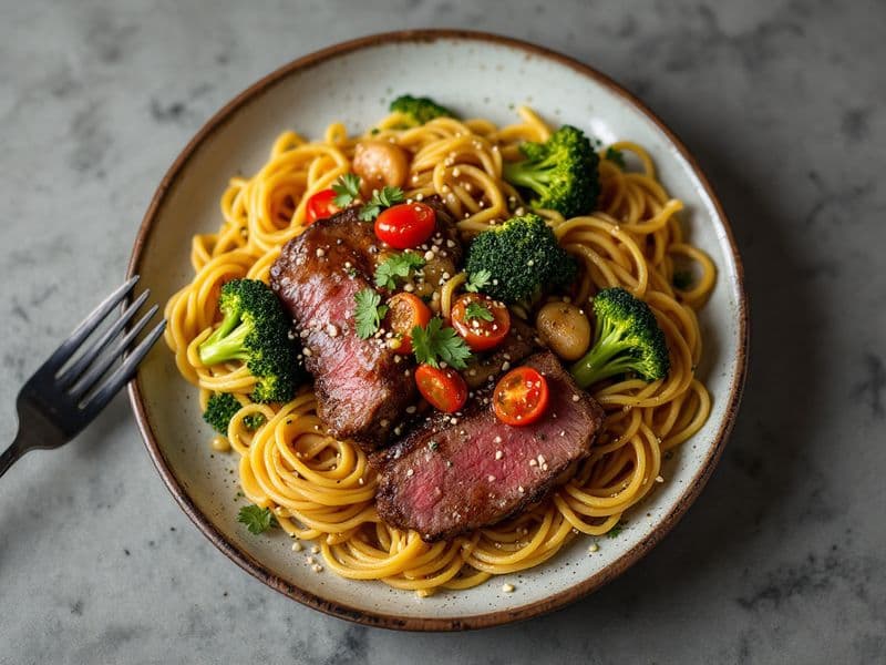 Salteado de Res y Brócoli - receta keto 350 kcal