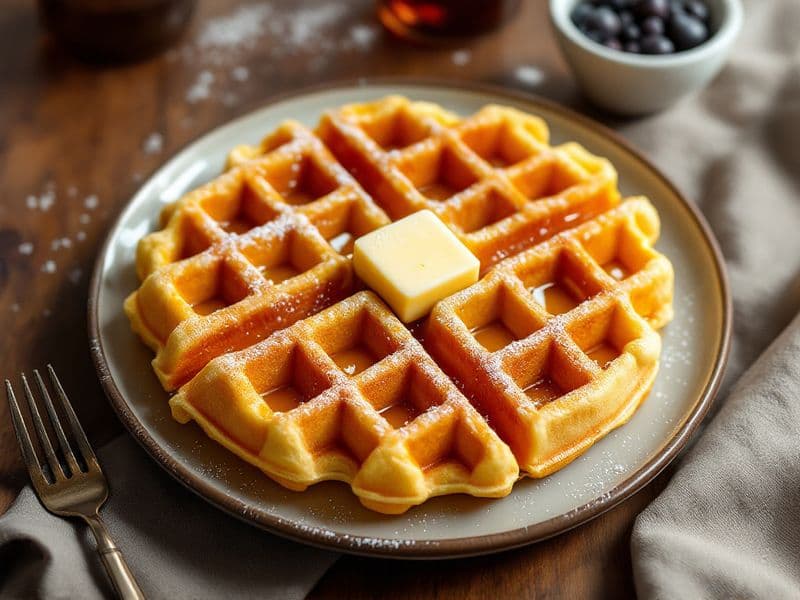 Waffles de Calabaza Especiados - receta keto 265 kcal